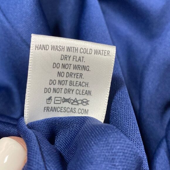 Francesca’s Navy Fit & Flare Dress Size Medium - Picture 6 of 8